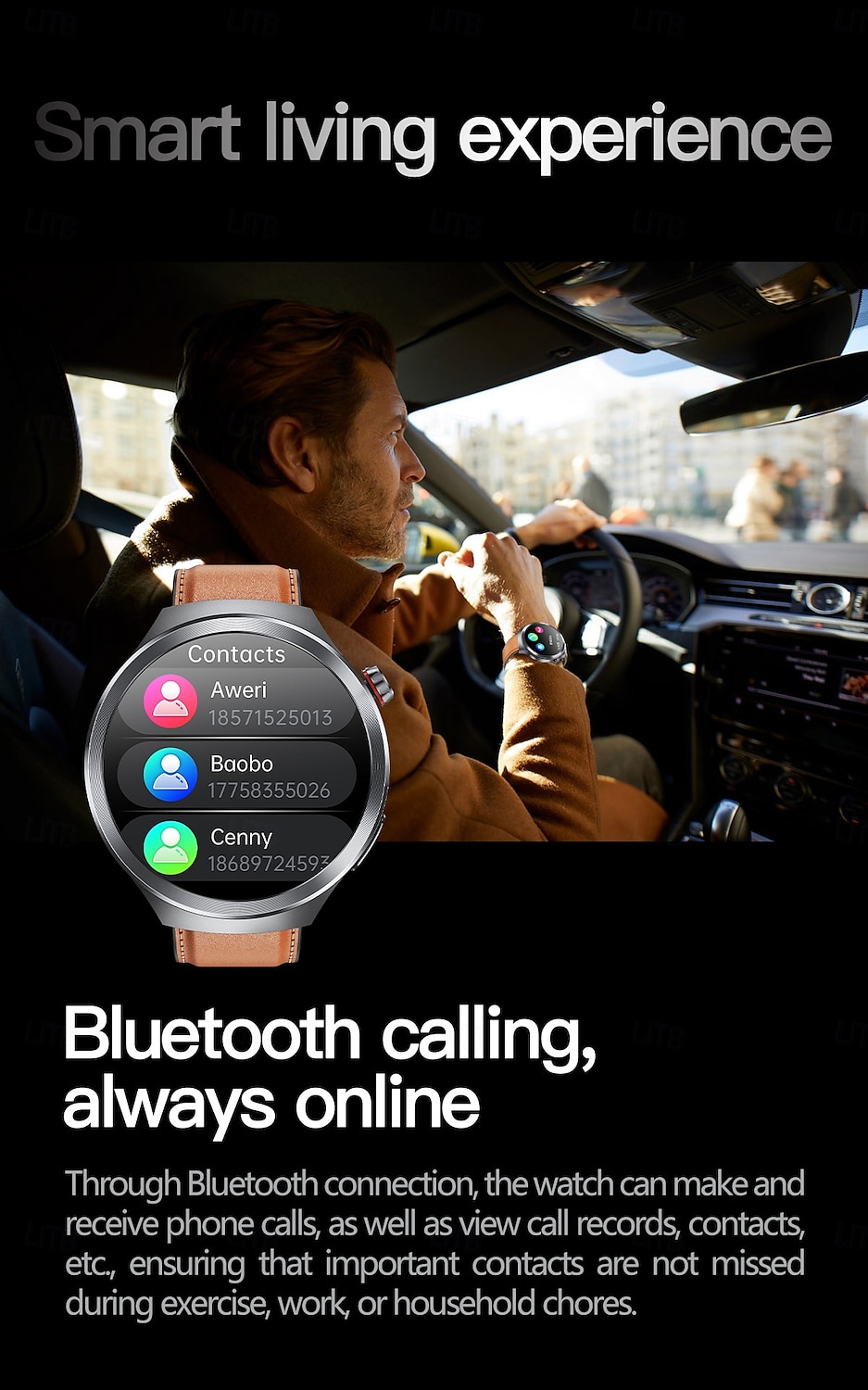 ET475 Smart Watch 1.73 inch Smartwatch Fitness Running Watch Null Pedometer Sedentary Reminder Alarm Clock Compatible with Null Men Message Reminder Step Tracker IP68 45mm Watch Case 2025 - $111.99 –P16