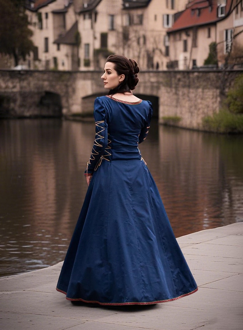 Średniowieczne Renesansowa Sukienka Wiking celtycki rycerz Strój na bal maskowy Damskie Wiking Królewski Halloween Karnawał Bal maskowy Spektakl LARP Ren Faire Dla dorosłych Sukienka 2025 - $169.99 –P2