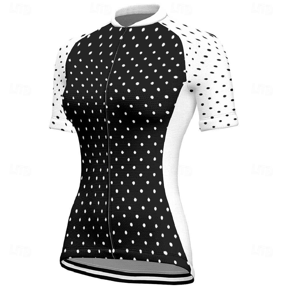 Dámské Cyklodres Puntíky Krátký rukáv Kolo Tričko Dres se 3 zadními kapsami Horská cyklistika Rychleschnoucí Anatomický design Odvod Prodyšné Sportovní Bílá Žlutá Růžová Oblečení 2025 - $23.99 –P17