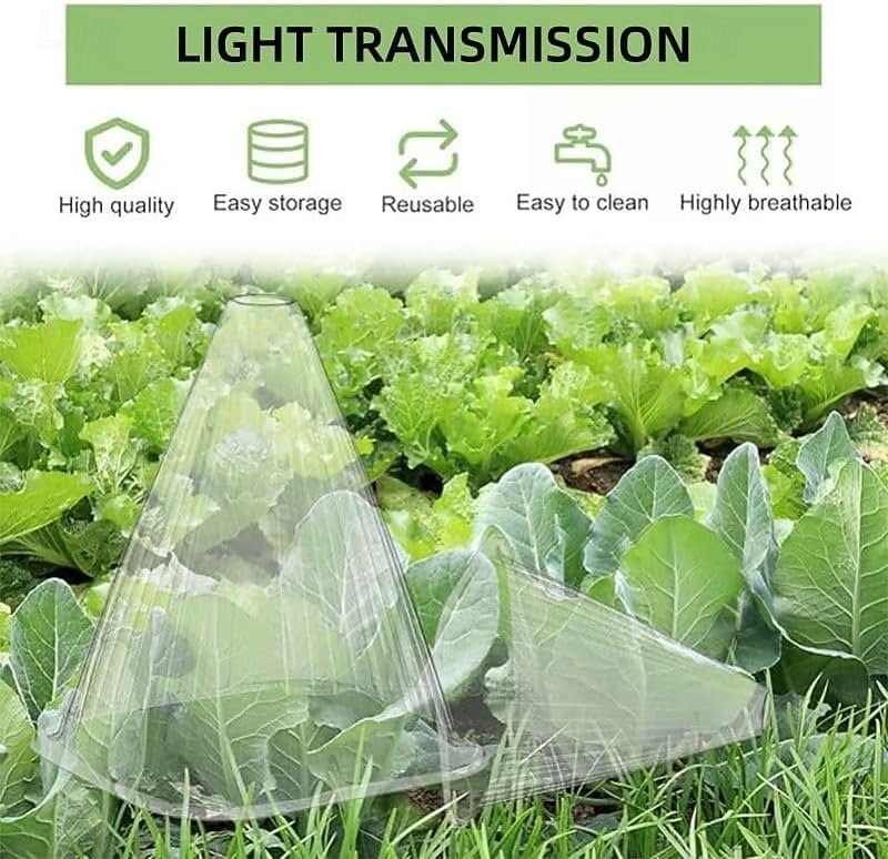 10/20/30 PCS Clear Garden Cloche for Plants, Plant Covers Protectors, Reusable Bell Plant Cover, Multifunctional Plant Covers Plant, Protect Plants from Birds, Animals, Frost, Freeze Weather 2026 - $22.19 –P4