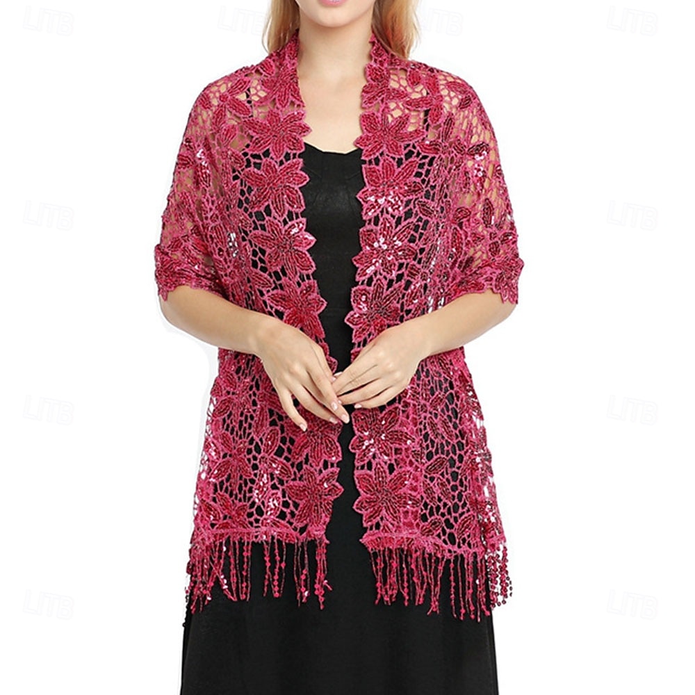 Dames Wikkel Elegante Zon Bescherming Mouwloos Kant Bruiloft Wikkels Met Effen Kleur Voor Bruiloft Zomer 2025 - $26.99 –P14