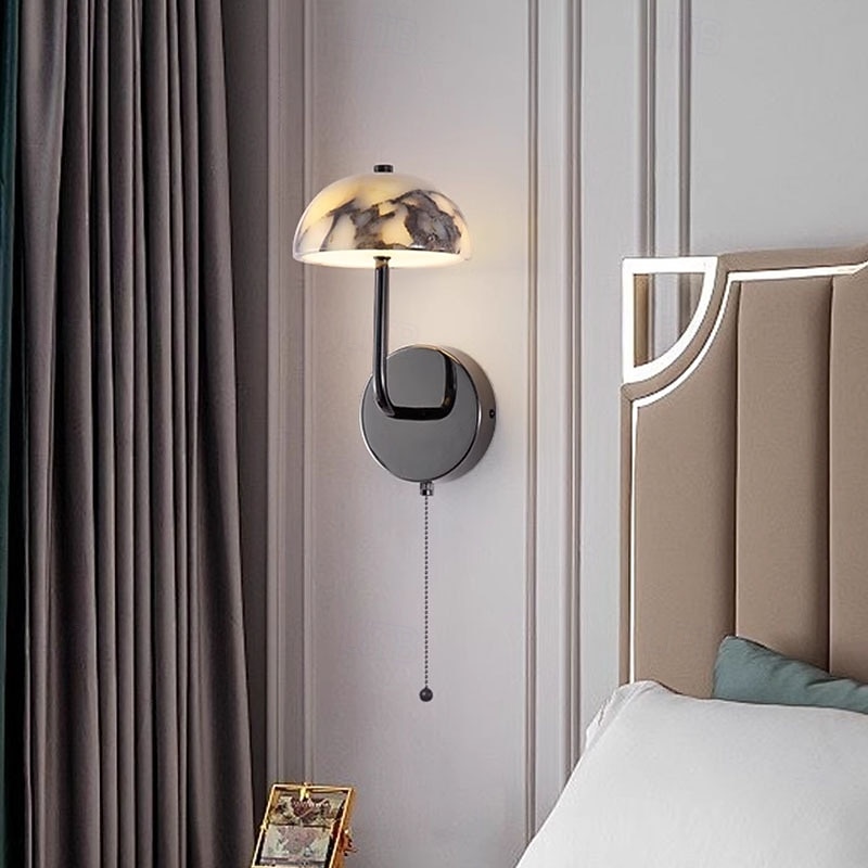 LED Wall Lamps Marble Minimalism Warm White Light Wall Sconces Modern Contemporary Style Living Room Bedroom Dining Room Metal Wall Light 2026 - $247.19 –P7