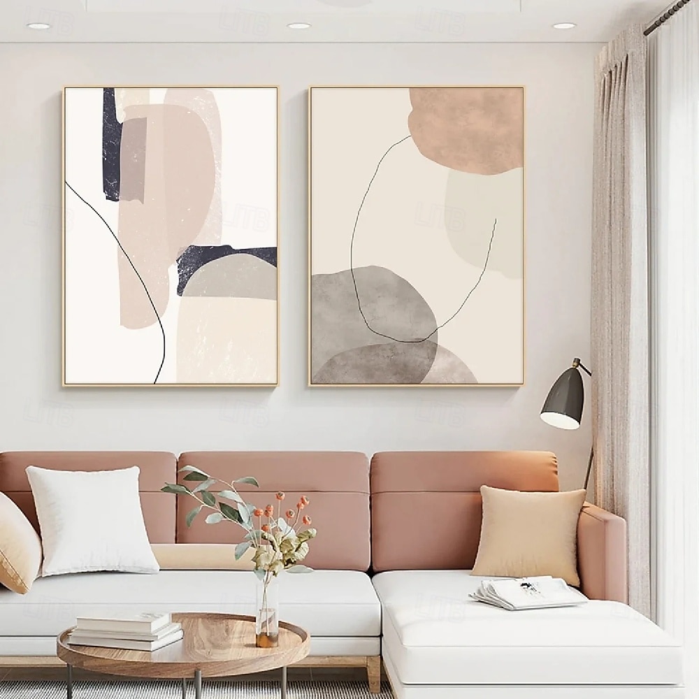 Ölgemälde handgemaltes abstraktes Ölgemälde Wabi Sabi Wandkunst 2er-Set beige abstrakte Malerei auf Leinwand ein Paar beige Textur Gemälde Wandkunst neutrale abstrakte Malerei Wandkunst Boho 2025 - $82.99 –P1