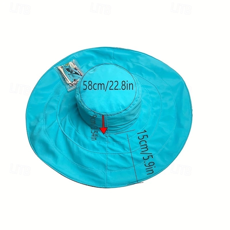 Chapeau de soleil d'été à large bord pour femme, protection UV, pour les vacances à la plage de 2025 ? $28.99 –P6