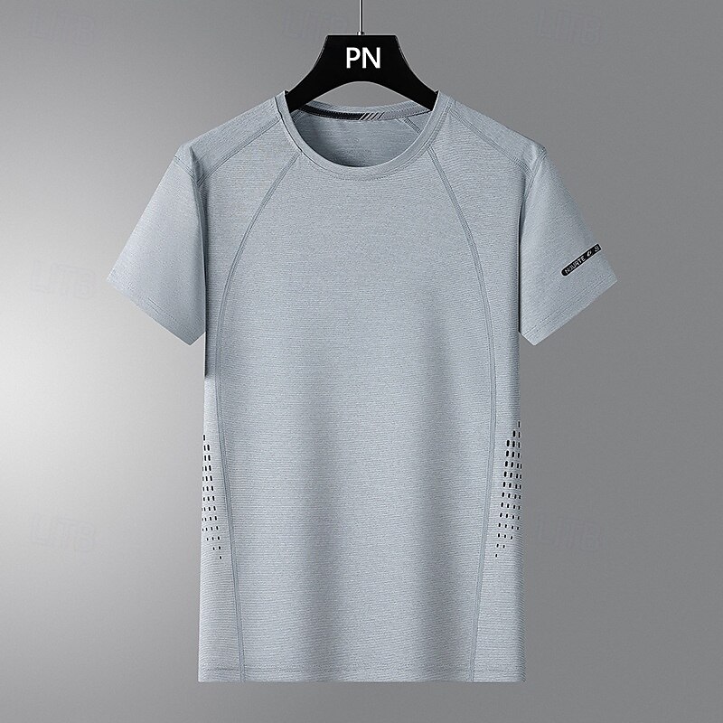 Pánské Dağcı Tişörtü Dağcı Gömleği Krátký rukáv Tričkový Tričko Tričko s krátkým rukávem Tričko Top Venkovní Rychleschnoucí Polyester Tmavě šedá Černá Světle šedá Tělocvična Lezení Kempování a 2025 - $14.79 –P11