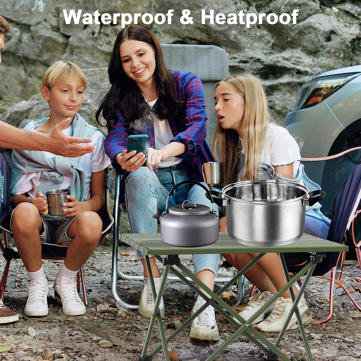 2026年 ポータブルキャンプサイドテーブル、超軽量アルミ折りたたみビーチテーブル、キャリーバッグ付き、屋外調理、ピクニック、キャンプ、ボート、旅行用  コレクション – $40.29 –P6