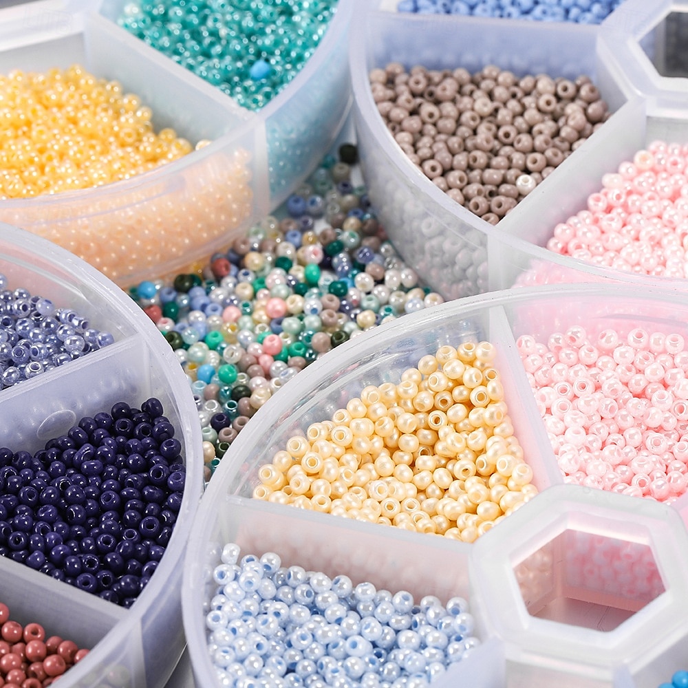 Juegos de cuentas esmaltadas en caja de 2 mm, kit de abalorios para hacer pulseras y accesorios de collar. 2025 - $5.99 –P2