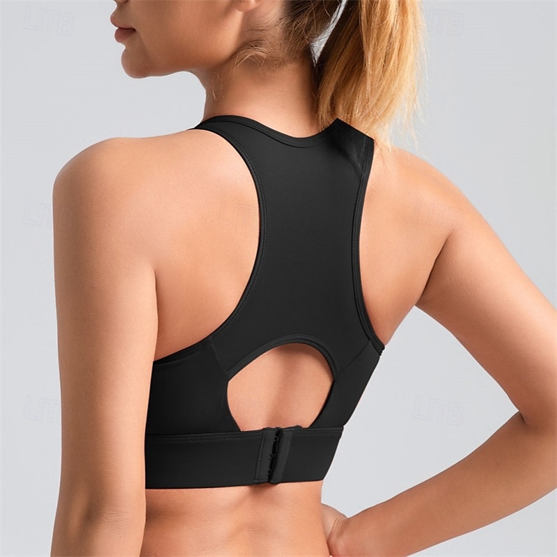 Sports Bra Hollow Mesh Back Sports Bra Fitness Yoga Vest Shockproof Yoga Bra Without Steel Ring 2025 - $21.99 –P14