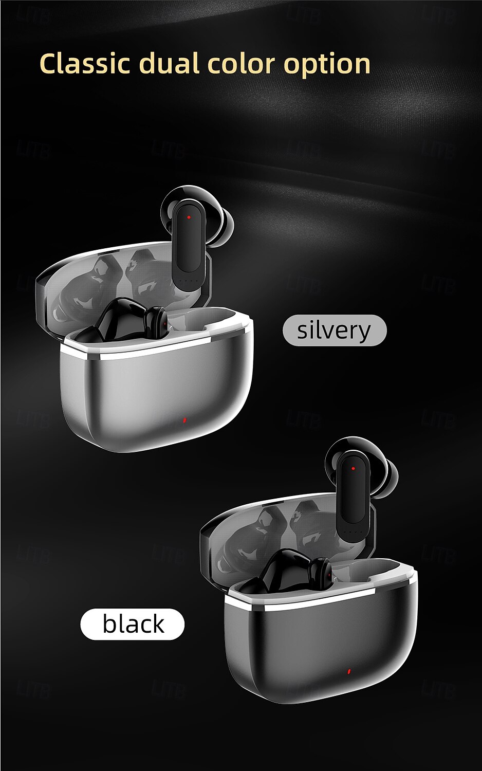 Max 60 Gaming In-Ear Headset Bluetooth 5.3 Ergonomic Design Stereo Surround Sound for Fitness & Mobile Phones 2025 - $31.99 –P13
