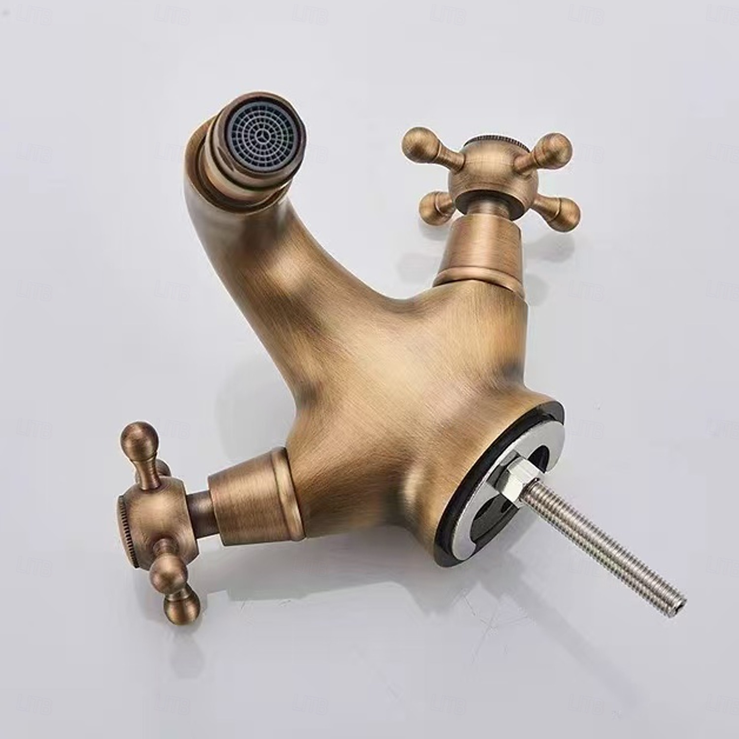 Robinet de lavabo - Classique Électroplaqué Ensemble central Deux poignées un trouBath Taps de 2025 ? $105.99 –P10