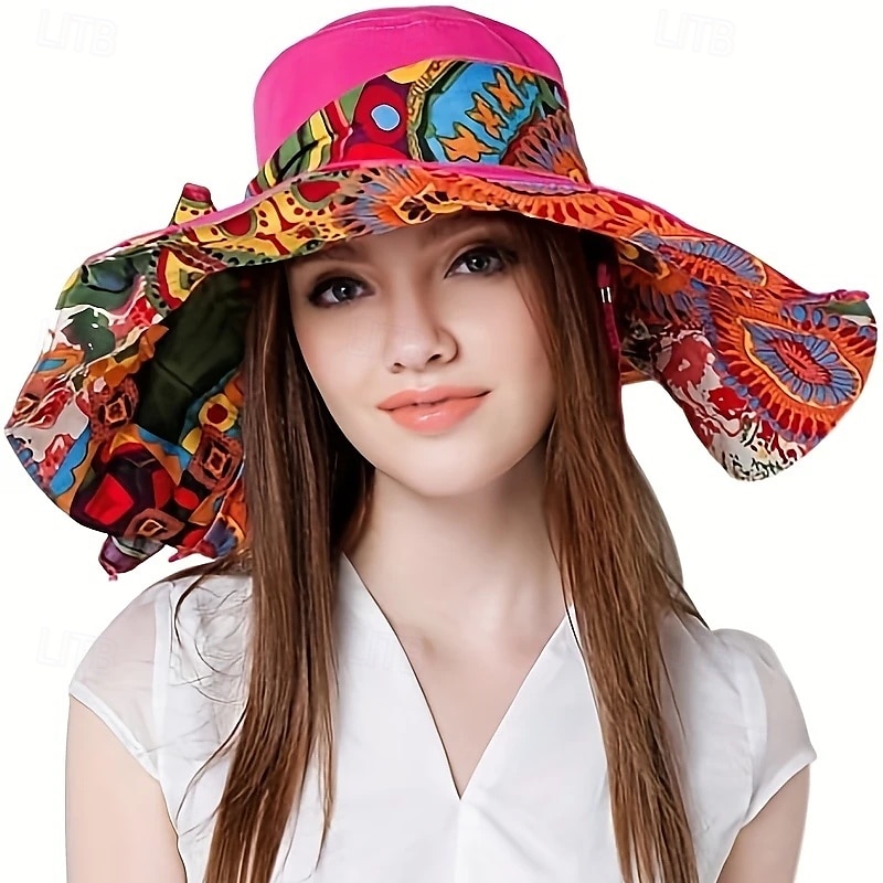 Chapeau de soleil d'été à large bord pour femme, protection UV, pour les vacances à la plage de 2025 ? $28.99 –P3