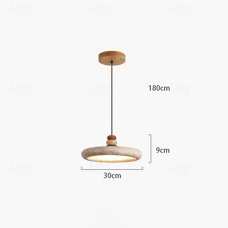 Lampadari a sospensione a LED bianco caldo/bianco, 1 luce, stile giapponese wabi sabi, per hall di hotel, illuminazione creativa, lampada da soffitto per balcone, sala ristorante, 100-265 V. del 2025 a $116.99 –P2