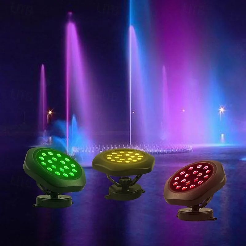 napelemes víz alatti fények spotlámpa led kültéri merülő tájkép színes rgb medence lámpa ip68 vízálló medence kerti pázsit dekoráció 2025 - $65.99 –P1