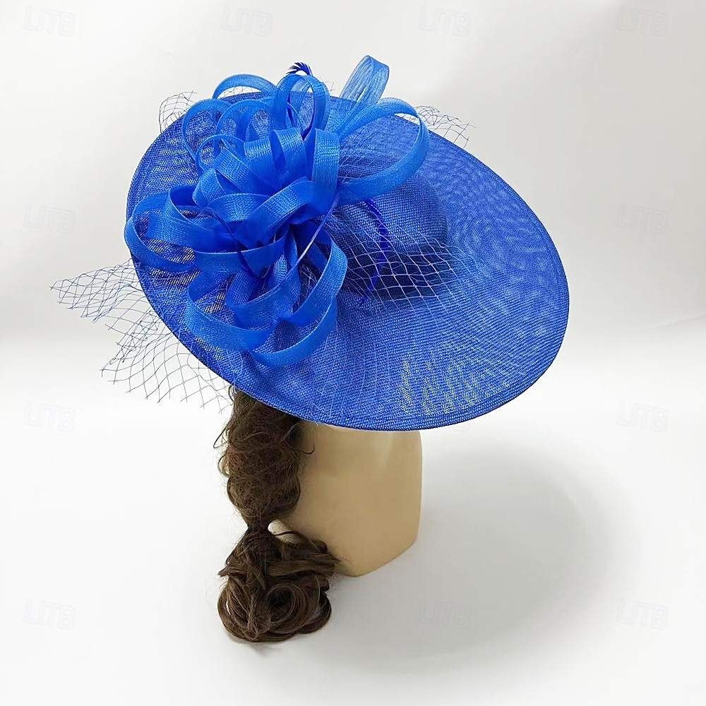 Huvudbonad Sinamay Fedora Hatt Bröllop Aftonfest Teaparty Hästkapplöpning Cocktail Vintage Söt Med Fjäder Huvudsmycke Huvudbonad 2026 - $32.99 –P3