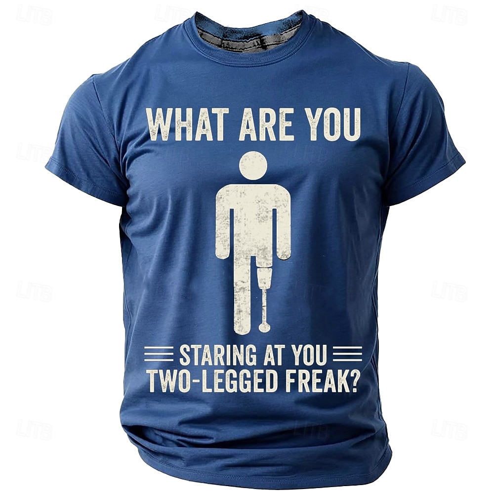 Herren Lustiger Slang Sarkasmus T Shirt Kurzarm T-Shirt 3D-Druck Rundhalsausschnitt Hemd Mode Täglich Lässig Straße Lässig Täglich Schwarz Blau Grün Sommer Frühling Ganzjahres Bekleidung S M L XL XXL 2025 - $17.99 –P2