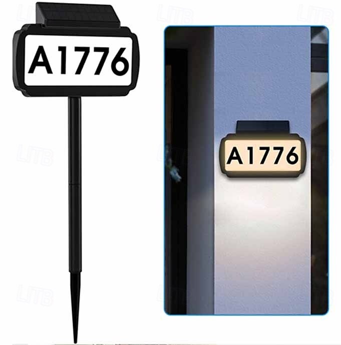 1 pz. Luci per indirizzo, luce solare per esterni con numero civico, dimmerabile a tre colori, luce da parete senza cablaggio, luce con spina di terra, due modalità, illuminazione per cortile, giardino, portico, cartello stradale del 2025 a $32.99 –P2