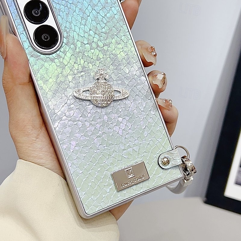 telefono Custodia Per Samsung Galaxy Piegatura a Z 7 Z Fold 6 Z Fold 5 Z Fold 4 Z Fold 3 Copertura Posteriore Con Cinturino da Polso Resistente agli urti Retrò TPU PC del 2025 a $26.99 –P10
