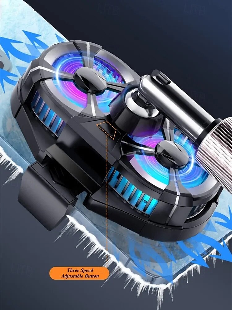 SL07 Mobile Phone Cooler 3 Gears Adjustable Semiconductor Cooling Fan Radiator for IPhone Android PUBG Live Streaming Heat Sink 2025 - $37.99 –P7