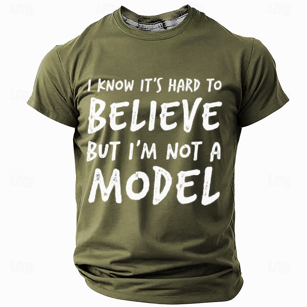 Herre Morsom Slang T skjorte Kortermet T skjorte 3D-utskrift Crew-hals Skjorte Mote Daglig Fritid Gate Avslappet Daglig Svart Rød Blå Sommer Vår Klær S M L XL XXL XXXL 4XL 2025 - $17.99 –P1