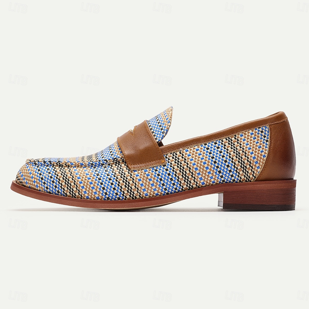 håndvevde, flerfargede slip-on loafers for menn – uformelle kunstneriske flate sko for sommer- og helgebruk 2025 - $46.99 –P3