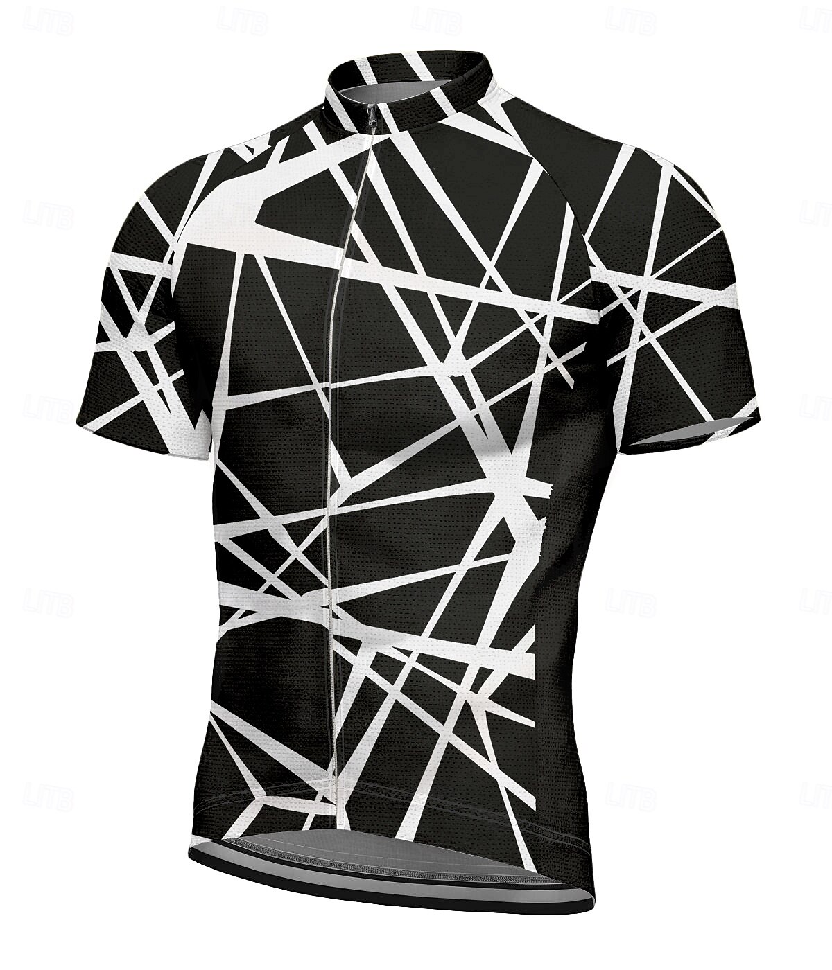 Per uomo Maglia da Ciclismo Grafico Geometrico A righe Manica Corta Bicicletta Maglietta Maglia Top con 3 tasche posteriori Resistente ai Raggi UV Asciugatura Rapida Cerniera Frontale Strisce del 2026 a $30.99 –P1