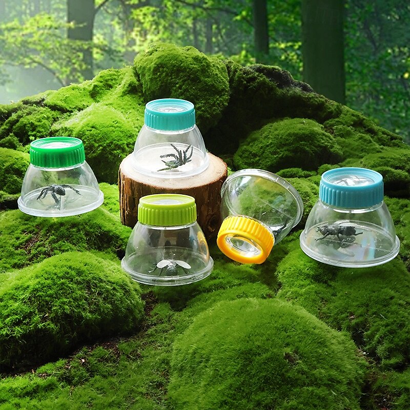 Pacote com 12 copos de observação de insetos com lupa, caixa coletora de insetos, experimento científico infantil, material didático para jardim de infância, brinquedos educativos de 2025 por $38.99 –P1