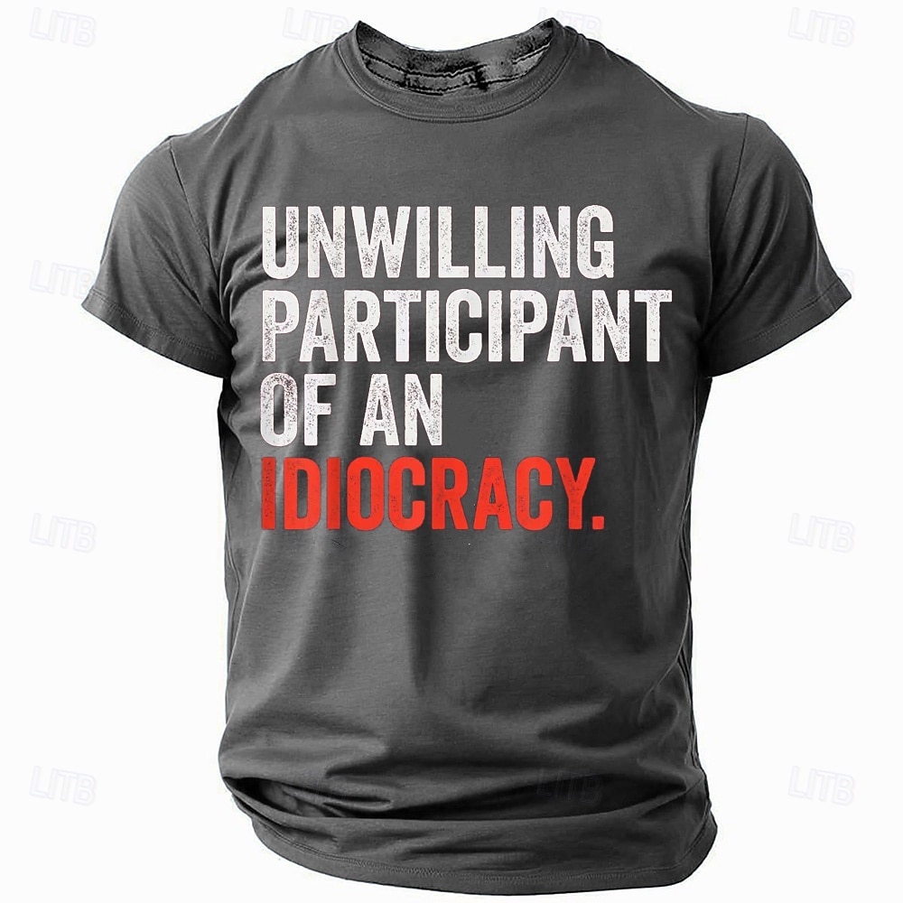 Herren Sarkasmus T Shirt Kurzarm T-Shirt 3D-Druck Rundhalsausschnitt Hemd Militär Lustiges politisches T-Shirt Straße Lässig Täglich Schwarz Blau Grün Sommer Frühling Ganzjahres Bekleidung S M L XL 2025 - $17.99 –P3