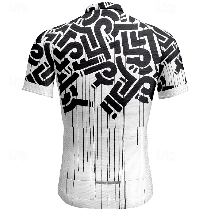 Men's Cycling Jersey Geometric Short Sleeve Bike Tee Tshirt Jersey with 3 Rear Pockets Mountain Bike MTB Quick Dry Anatomic Design Wicking Breathable Sports Wine Red Black Blue Clothing Apparel 2026 - $25.99 –P8