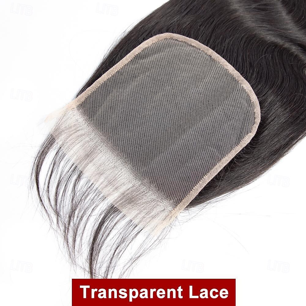 Brazilian Body Wave Closure 6x6 HD Transparent Lace Closure Free/Middle/Three Part Remy Pre Plucked HD Human Hair Closure 2025 - $138.99 –P5