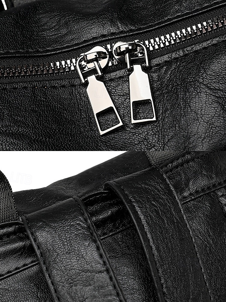 dámský hnědý batoh z umělé kůže, stylový cestovní a každodenní batoh s nastavitelnými popruhy, zapínáním na zip a několika kapsami - ideální do práce, do školy nebo na běžné výlety 2025 - $34.99 –P8