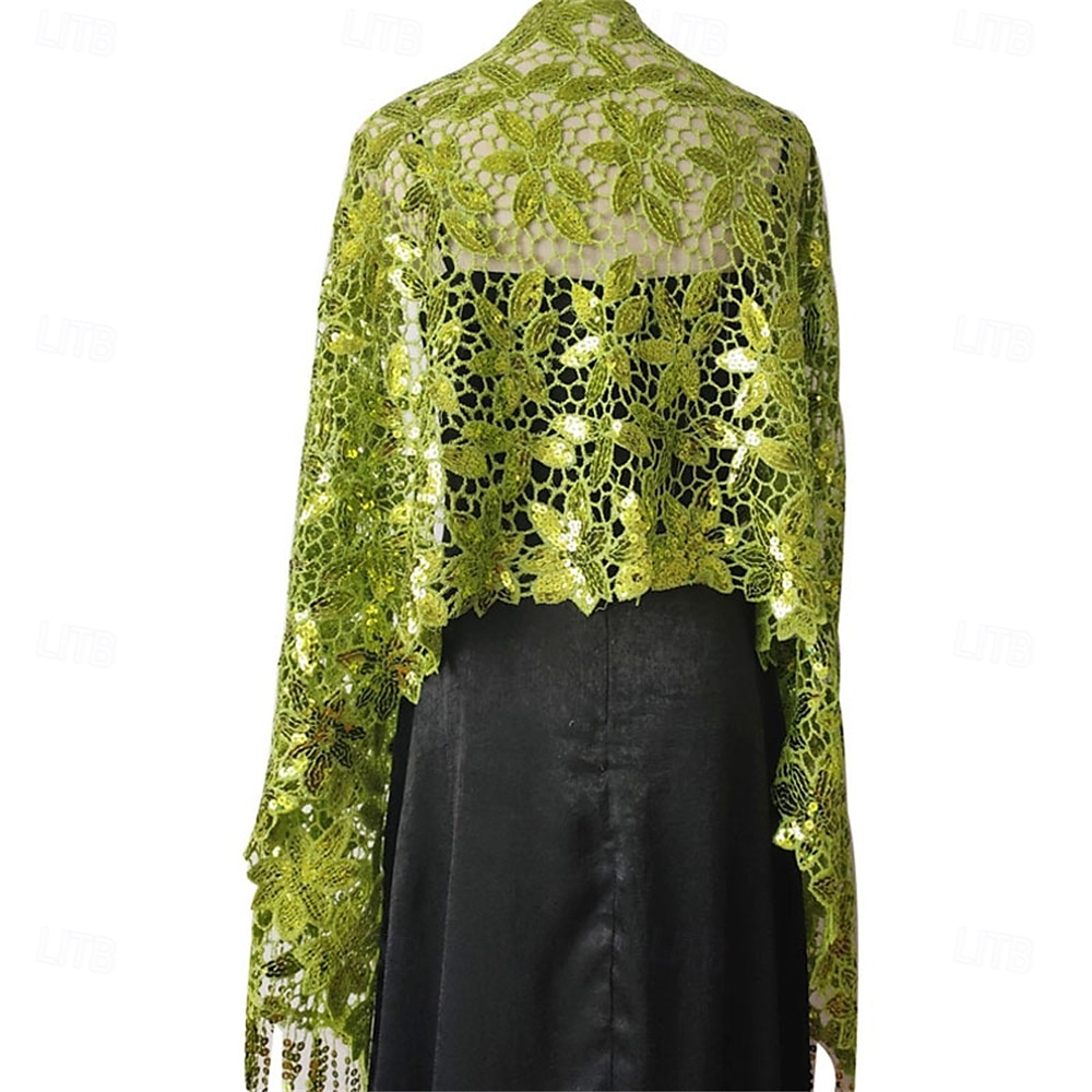 Dames Wikkel Elegante Zon Bescherming Mouwloos Kant Bruiloft Wikkels Met Effen Kleur Voor Bruiloft Zomer 2025 - $26.99 –P24