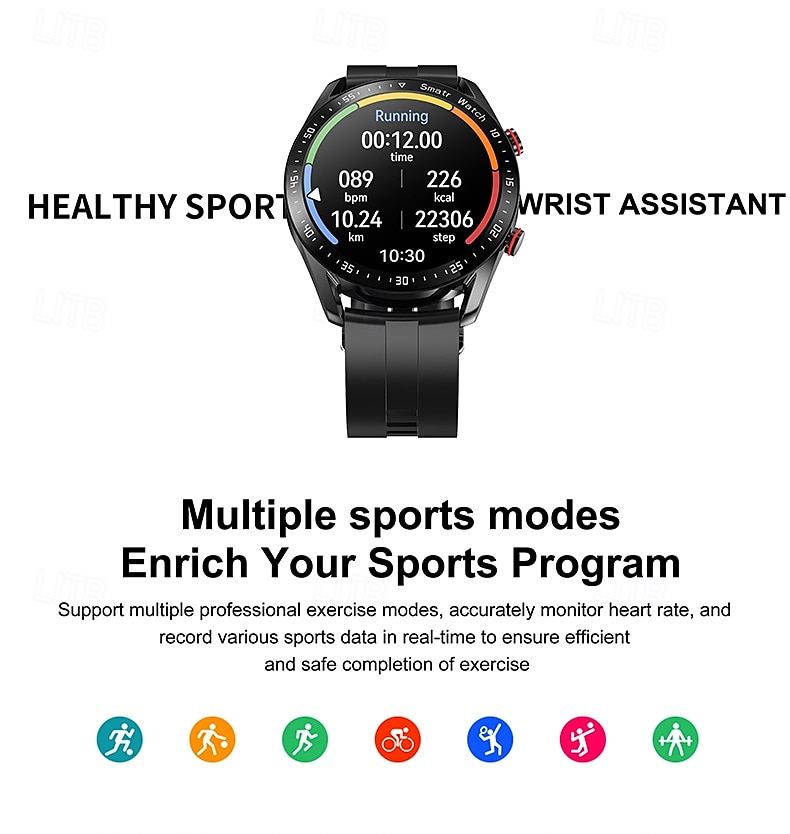 Smart Watch for Men, ECGPPG Bluetooth Call Laser Health, Blood Pressure Fitness, Sports Waterproof, Long Battery Life 2025 - $37.99 –P8