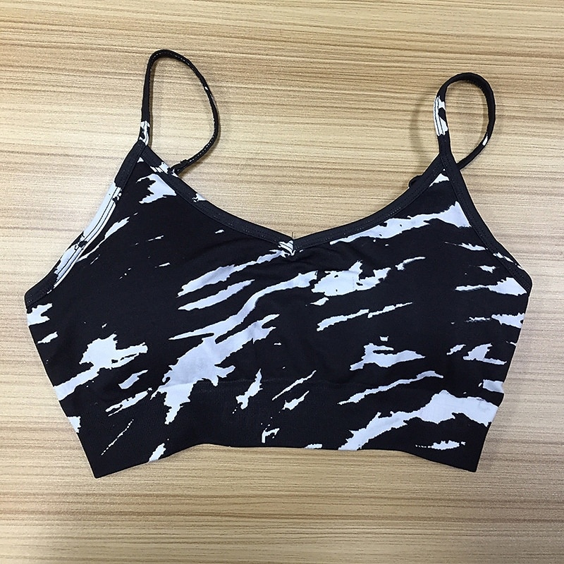 Per donna Reggiseno sportivo Girocollo Asciugatura Rapida Leggero Traspirante Senza Maniche Sostegno leggero Gli sport Mimetico Reggiseni sportivi Per Allenamento in Palestra Ginnastica Corsa del 2025 a $22.99 –P5