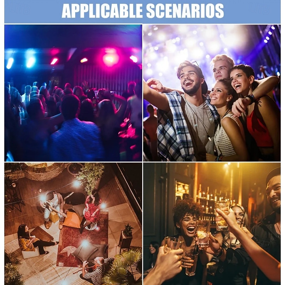 E27/E26 RGB LED Light Bulbs Smart Lights with Remote 15W RGBW Color Changing Light Bulbs 16 Color Multicolor Light Bulb Dimmable Light for Home Decoration Bedroom Stage Bar Party 2026 - $8.49 –P7