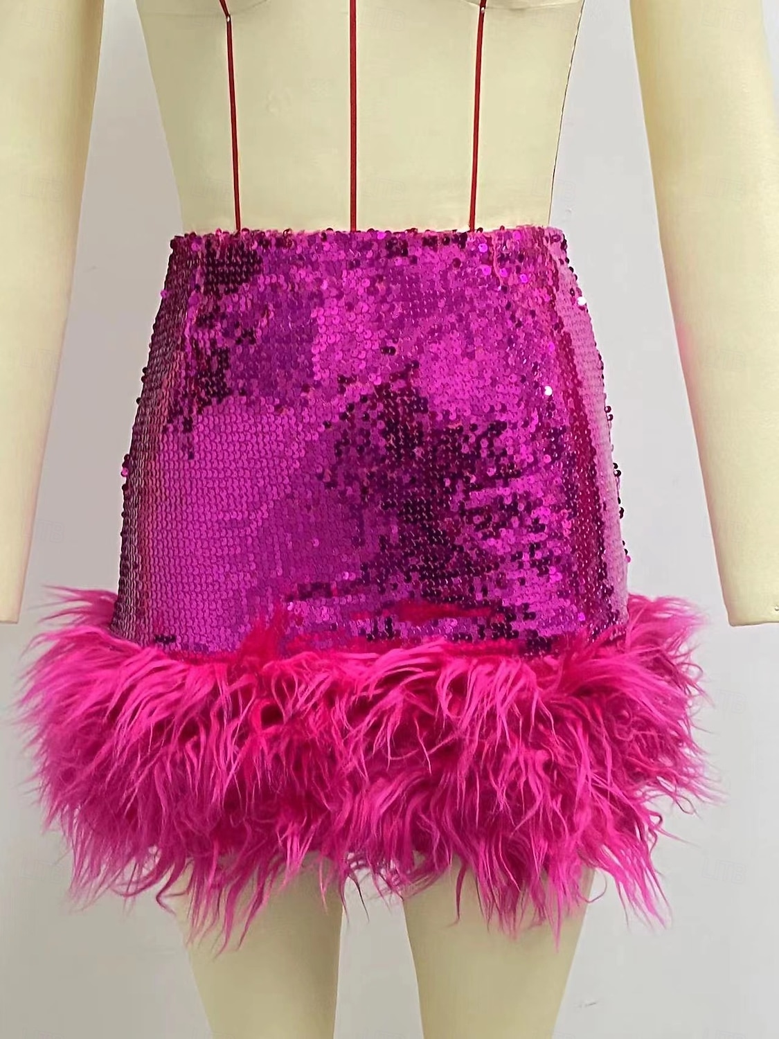 Orgulho Mini saia de penas Drag Queen Paetês Adulto Mulheres Dia Das Bruxas Carnaval Parada do Orgulho Mês do Orgulho Vestir-se de 2026 por $32.99 –P1