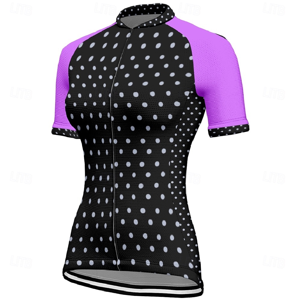 Dámské Cyklodres Puntíky Krátký rukáv Kolo Tričko Dres se 3 zadními kapsami Horská cyklistika Rychleschnoucí Anatomický design Odvod Prodyšné Sportovní Bílá Žlutá Růžová Oblečení 2025 - $23.99 –P7