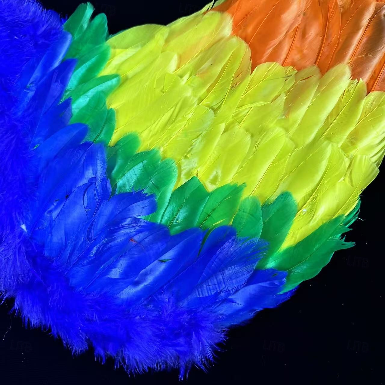 Drag queen Stolthet Regnbåge Fjädervingar Regnbågens änglavingar Ledigt Unisex Vuxna Prideparad Pride månad Halloween Lätt karnevalsdräkt 2025 - $18.99 –P8