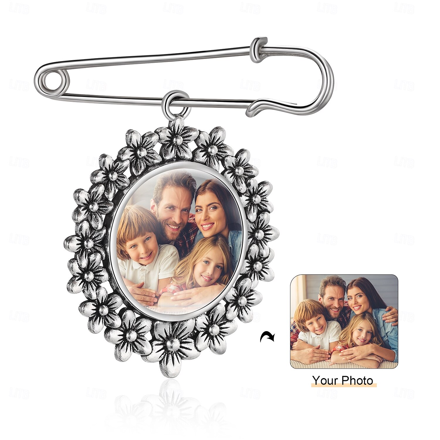 Personalized Graduation Pin Brooch Custom Photo Charm Best Wedding Graduation Memorial Sympathy Gift for Anniversary or Birthday Ideal for Friends, Family 2025 - $12.49 –P1