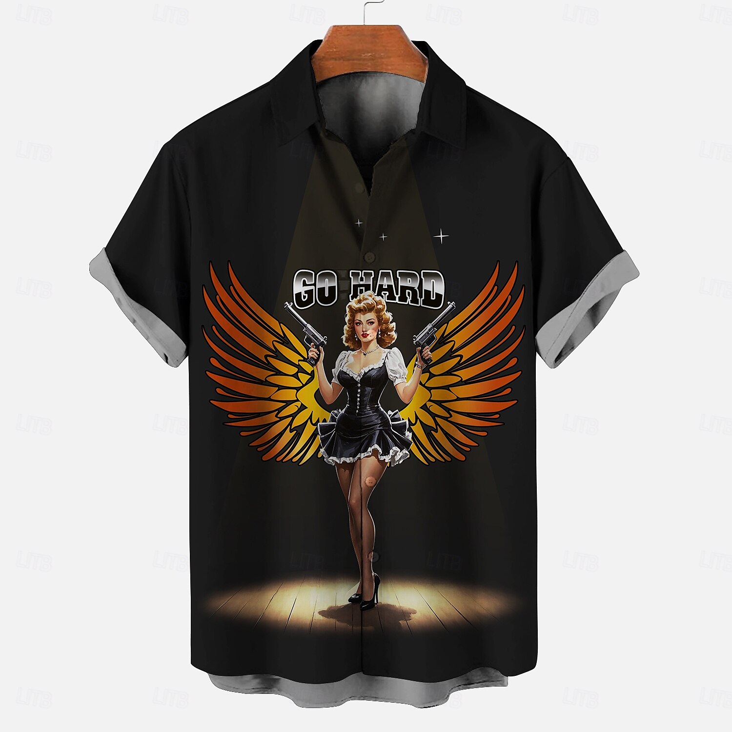 Halenka / košile Retro plakát Retro dívka Grafika Pro Pánské Dospělé Plesová maškaráda 3D tisk Dovolená Párty 2025 - $25.99 –P2