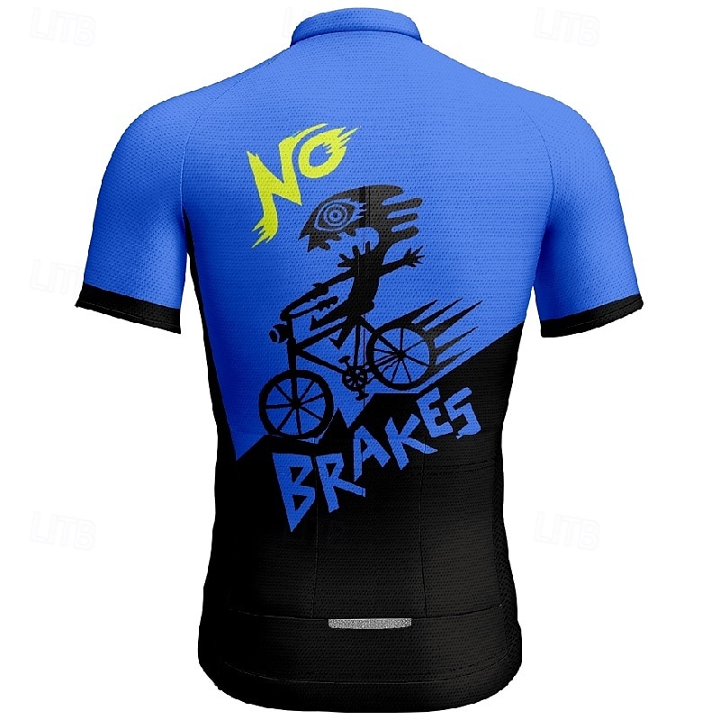 Herr Cykeltröja Kortärmad Cykel T-shirt Tröja med 3 bakfickor Bergscykling Andningsfunktion Snabb tork Anatomisk design Uppsugande Gul Röd Blå Grafisk sporter Kläder 2025 - $25.99 –P14