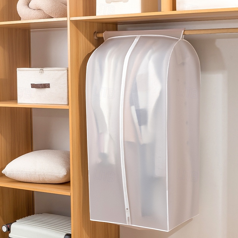 Чехол для одежды от пыли для вешалки, сумка для хранения одежды на молнии, прозрачный защитный чехол для вешалки, органайзер для шкафа с защитой от пыли 2025 - $11.49 –P10