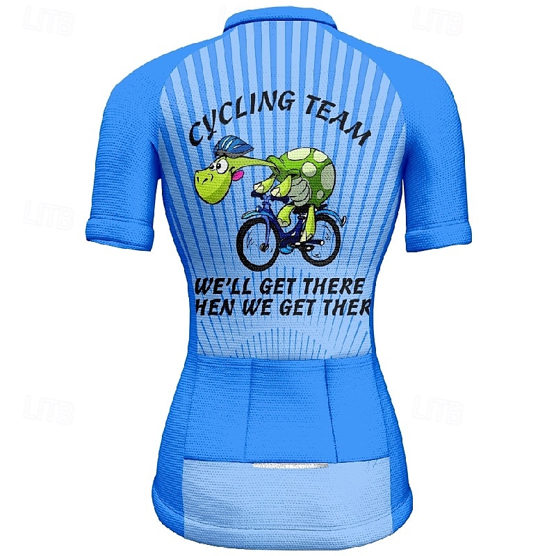 Women's Cycling Jersey Graphic Stripes Short Sleeve Bike Tee Tshirt Jersey with 3 Rear Pockets Mountain Bike MTB Quick Dry Anatomic Design Wicking Breathable Sports Pink Blue Orange Clothing Apparel 2025 - $23.99 –P17