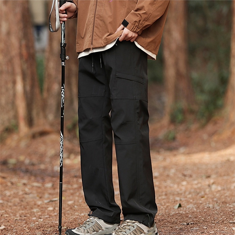 Ανδρικά Παντελόνια με τσέπες Παντελόνι πεζοπορίας Τακτικές παντελόνι Στρατιωτικό Εξωτερική Κανονικό Αδιάβροχη Γρήγορο Στέγνωμα Αναπνέει Παντελόνια Μαύρο Πράσινο Χακί 2025 - $29.99 –P16