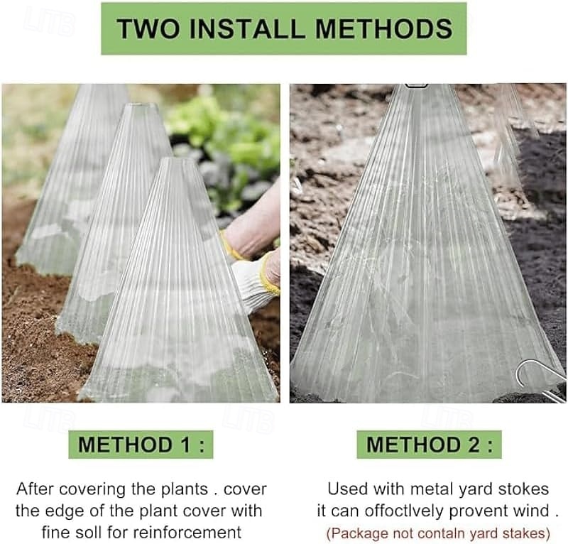 10/20/30 PCS Clear Garden Cloche for Plants, Plant Covers Protectors, Reusable Bell Plant Cover, Multifunctional Plant Covers Plant, Protect Plants from Birds, Animals, Frost, Freeze Weather 2026 - $22.19 –P1