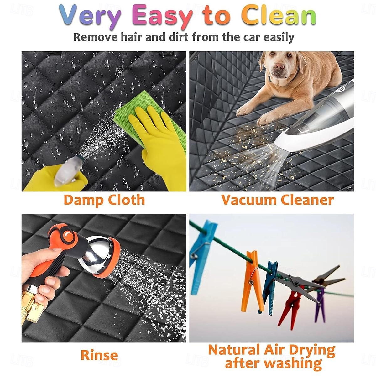 Dog Car Seat Cover for Pets Waterproof Seat Cover Heavy Duty Scratch Proof Nonslip Durable Soft Back Seat Covers for Cars 2025 - $54.99 –P8