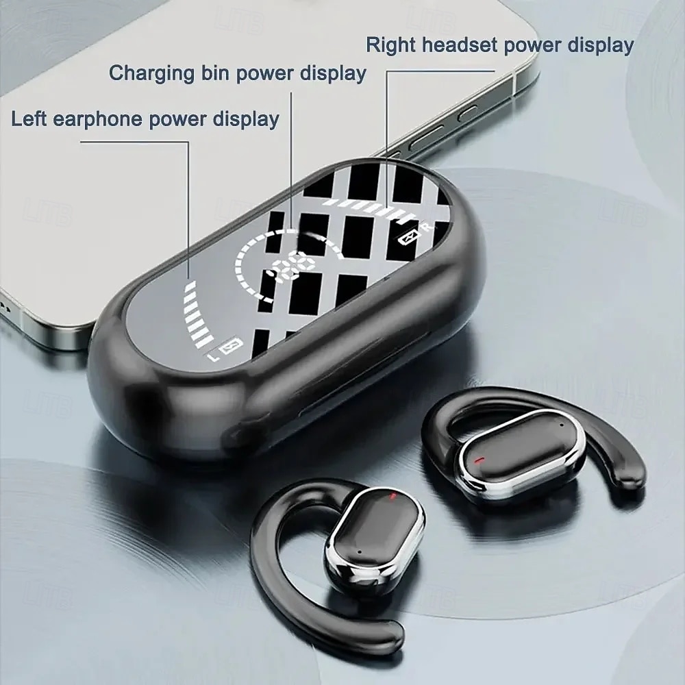 X91 Bluetooth 5.3 гарнитура с поддержкой громкой связи заушные наушники стерео Hi-Fi для вождения йоги фитнеса и мобильных телефонов 2025 - $28.99 –P6