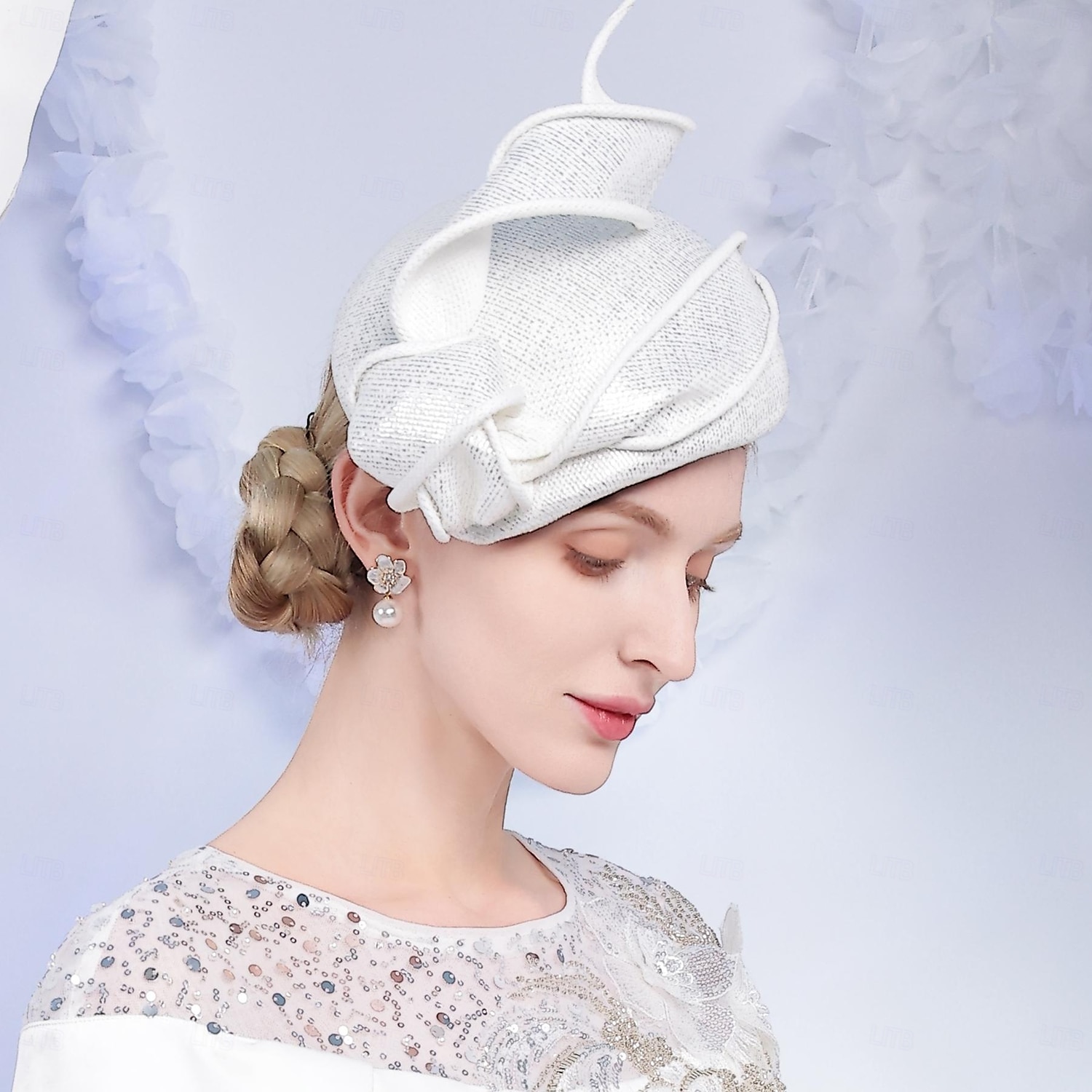 chapéus boina de fibra chapéu coco / chapéu cloche chapéu pillbox chá de casamento elegante casamento com emenda touca chapéu de 2025 por $38.99 –P1