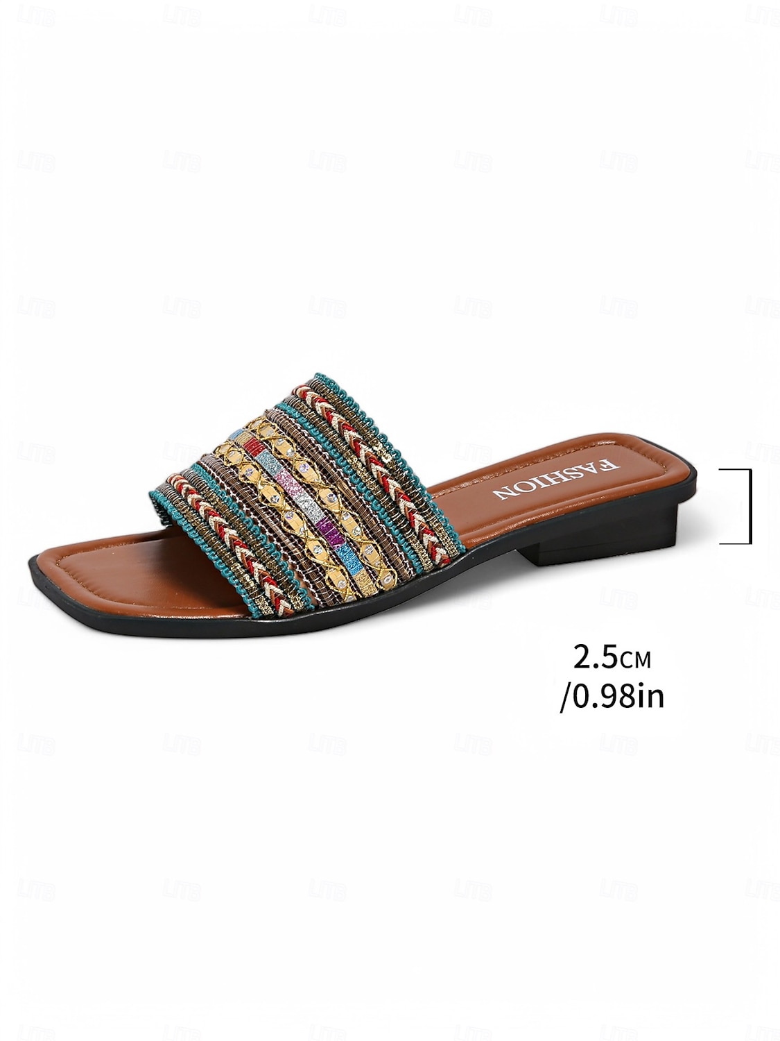 Boheemse platte sandalen voor dames – kleurrijke geborduurde bandjes, comfortabele en stijlvolle schoenen voor casual zomerdagen, strand en vakantie 2025 - $19.99 –P6