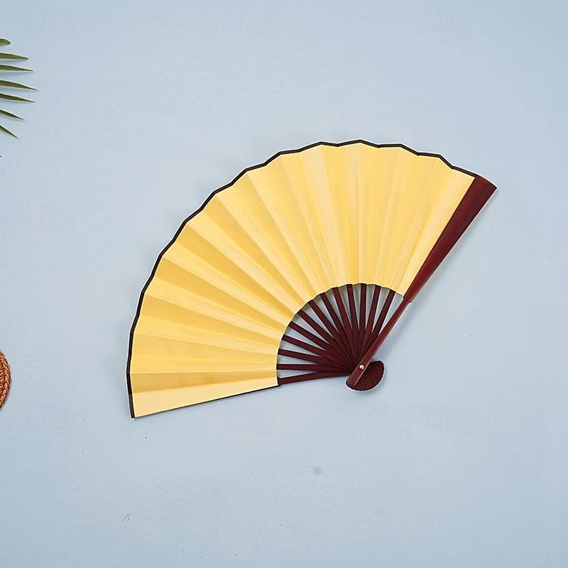 Éventails à bottes sur le sol, éventails à grands plis, éventail de danse en ligne, éventails pliants décoratifs, éventails chinois en tissu rétro vintage, pour spectacle, danse, mariage de 2025 ? $6.49 –P5
