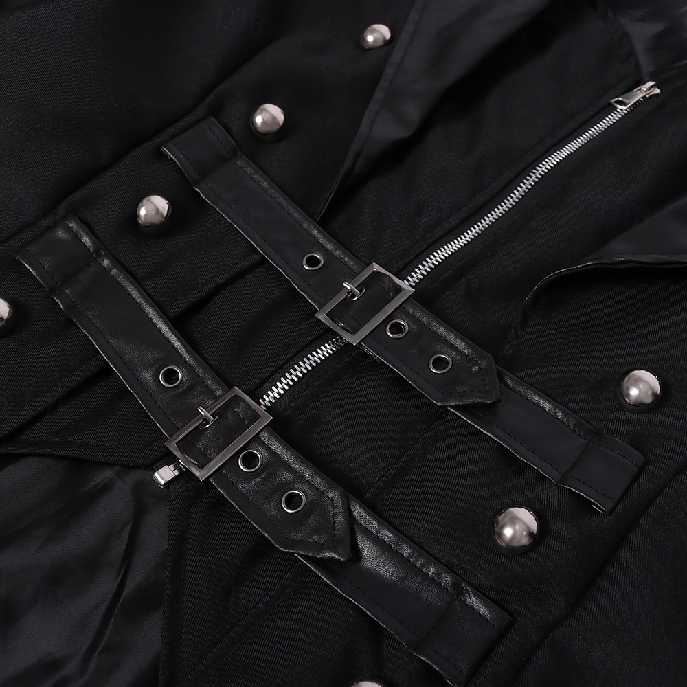 Punk és gótika Viktorijanski Steampunk Kabát Szerepjáték Jelmezek Ruházat Vámpírok Férfi Mindszentek napja Farsang LARP Ren Faire Felnőttek Kabát 2025 - $61.99 –P3